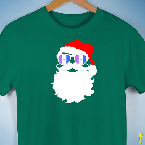 Santa’s Drag Pride Flag Shades Premium Unisex T-Shirt - Kelly Green